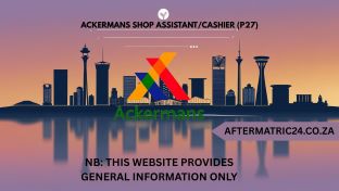 ACKERMANS SHOP ASSISTANTCASHIER (P27)