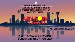 TRITON ACADEMY FREIGHT HANDLING LEARNERSHIP 2025 IN PORT ELIZABETH: KICKSTART YOUR LOGISTICS CAREER