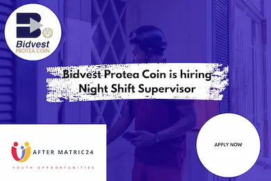 Bidvest Protea Coin is hiring Night Shift Supervisor 1