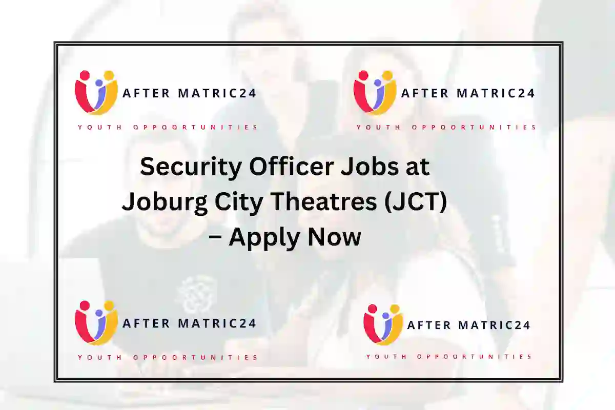 Security Officer job vacancy at Joburg City Theatres (JCT) in Johannesburg, South Africa – permanent position for two officers responsible for access control, patrolling, and safety at Joburg and Soweto Theatres.